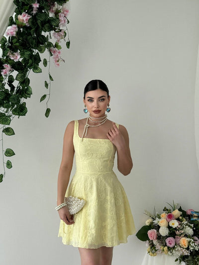 Rochie Lyro cu broderie florală