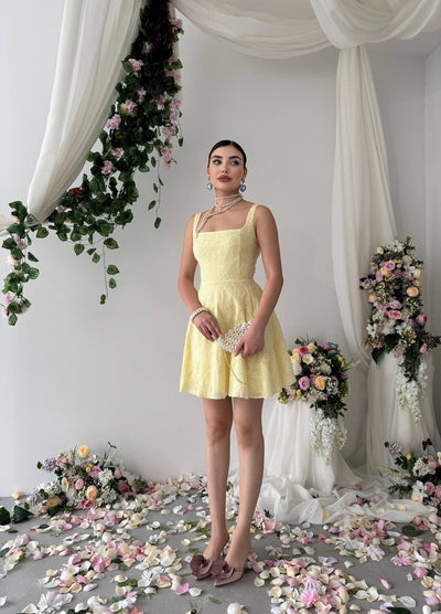 Rochie Lyro cu broderie florală