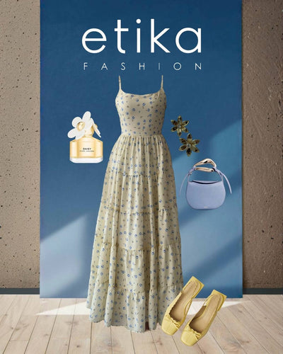 Mersi İp Askılı Elbise