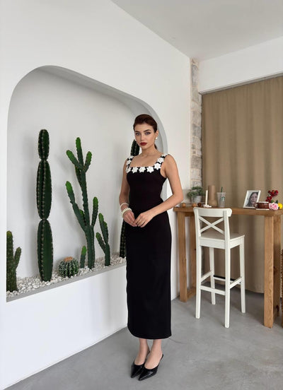 Rochie Mıng cu detalii florale