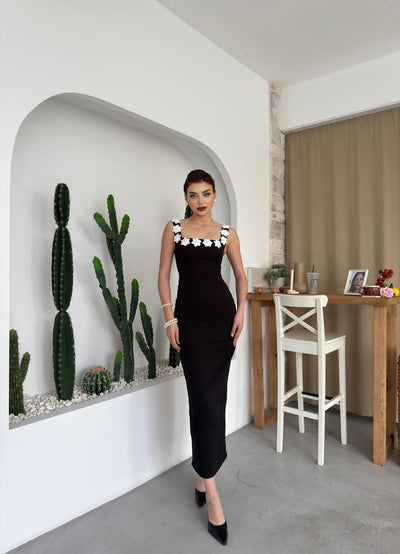 Rochie Mıng cu detalii florale
