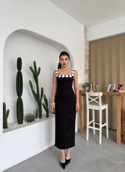 Rochie Mıng cu detalii florale