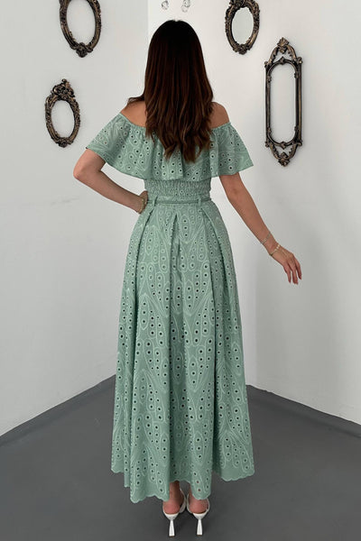 Mint Gipeli Bluz Etek Takım