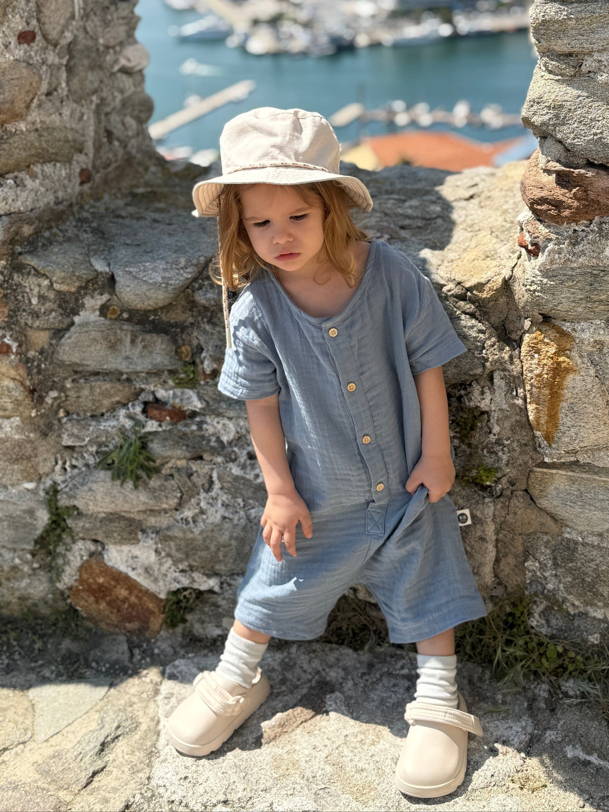 Müslin Bebek Tulum | 6 Ay–3 Yaş | Kız Ve Erkek | RG Brand | RG319 - KREM