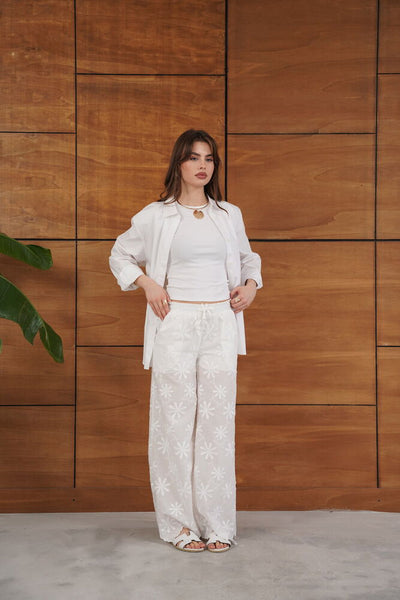 Embroidered Wholesale Pants - Stone | Topshow