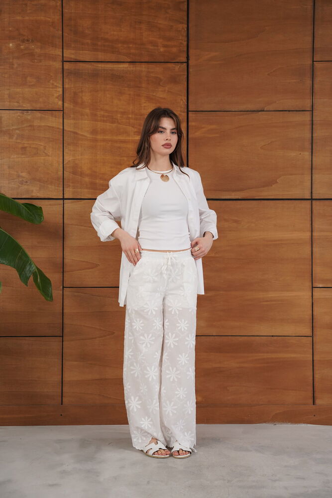 Embroidered Wholesale Pants - Stone | Topshow