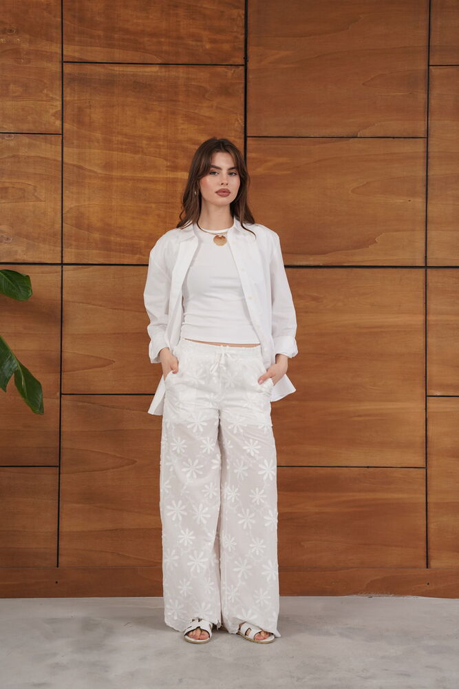 Embroidered Wholesale Pants - Stone | Topshow