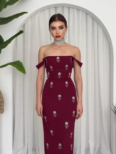 Rochie Ners cu detalii din piatră