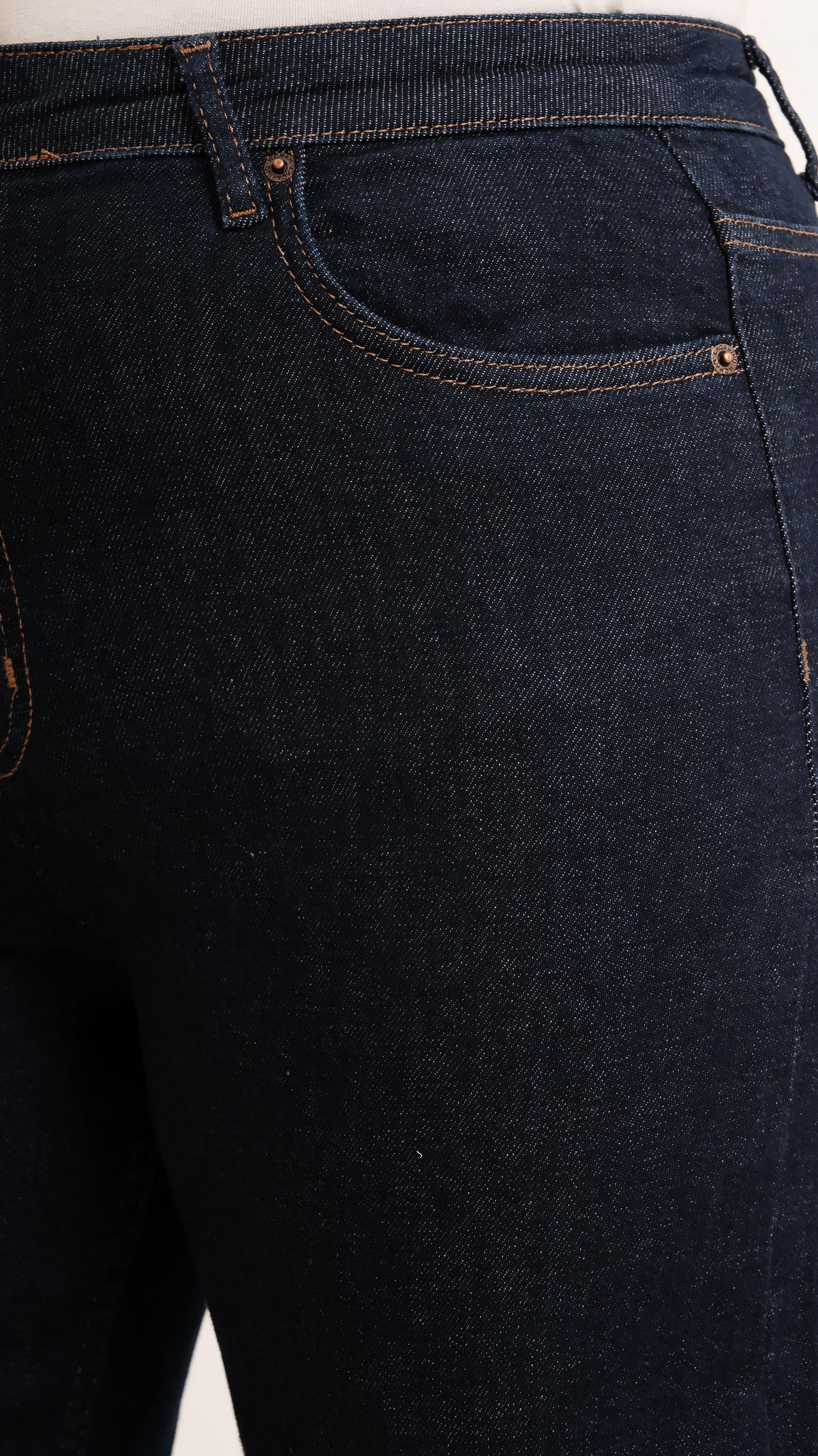 Pantalon Jean Rinse Talie Înaltă Plus Size Cărări Spaniole