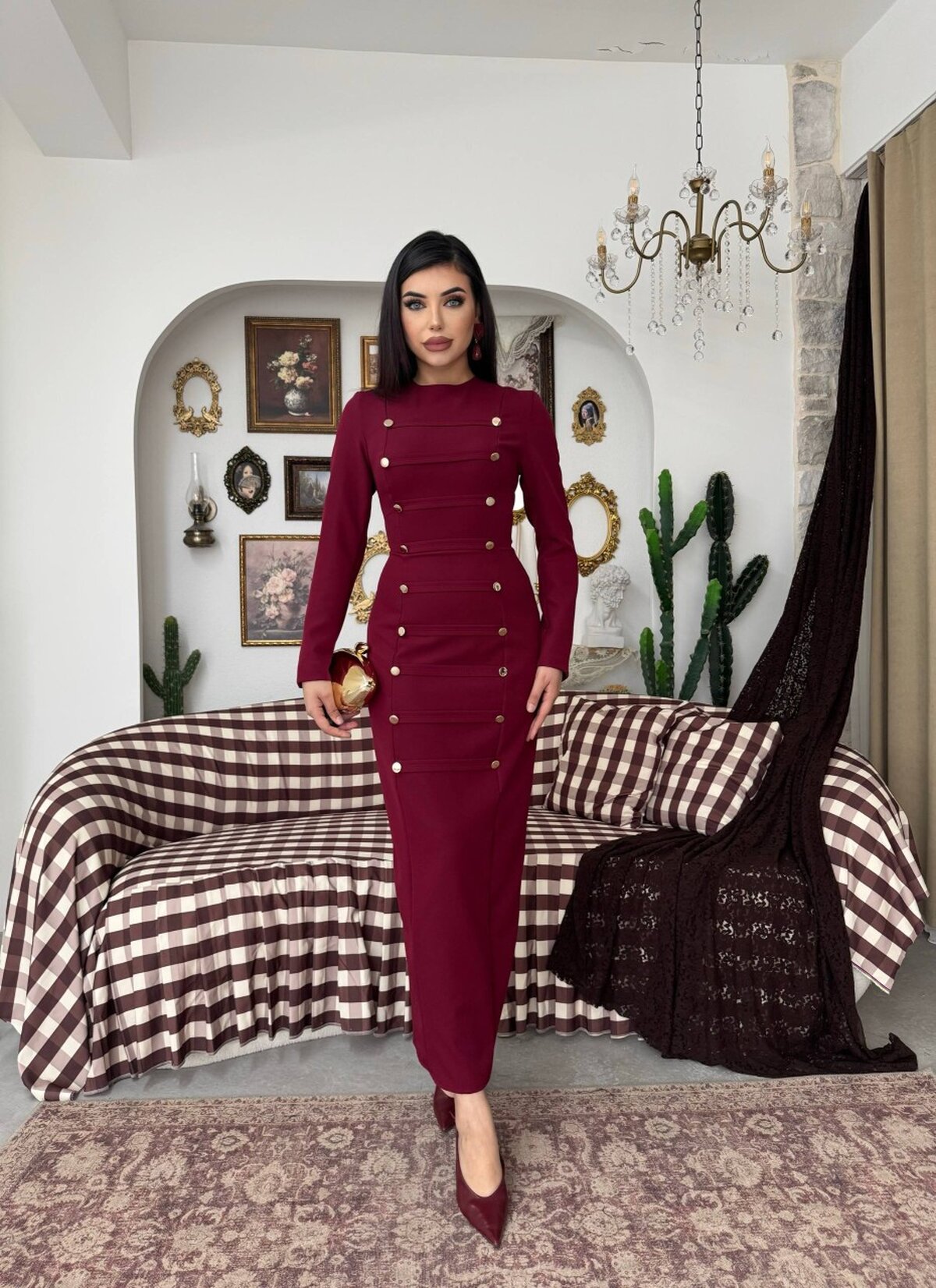 Rochie midi Nuye