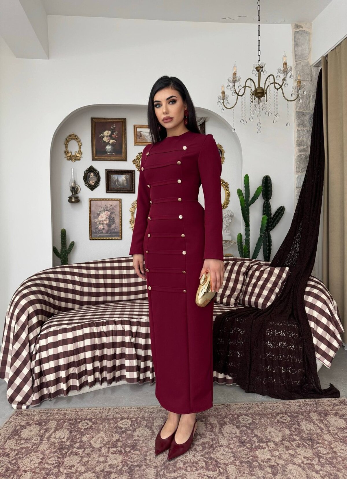 Rochie midi Nuye