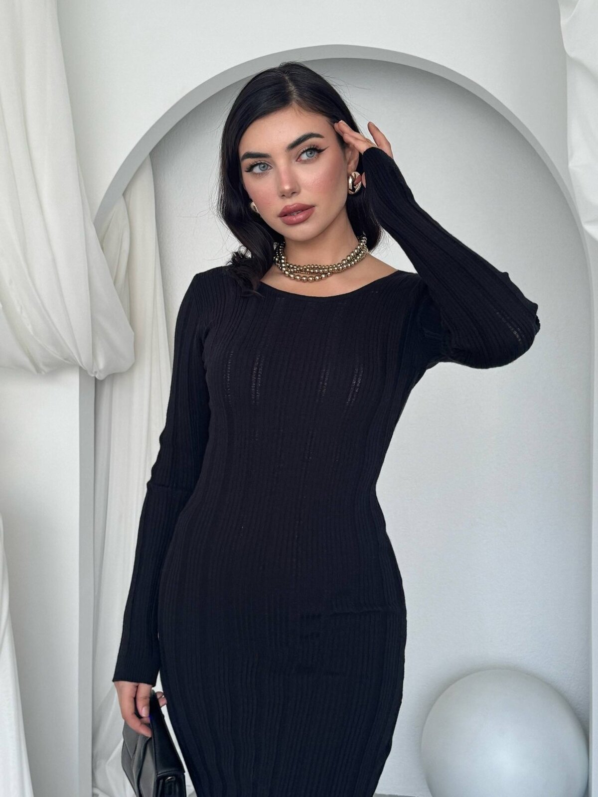 Rochie Olersan cu nod la spate