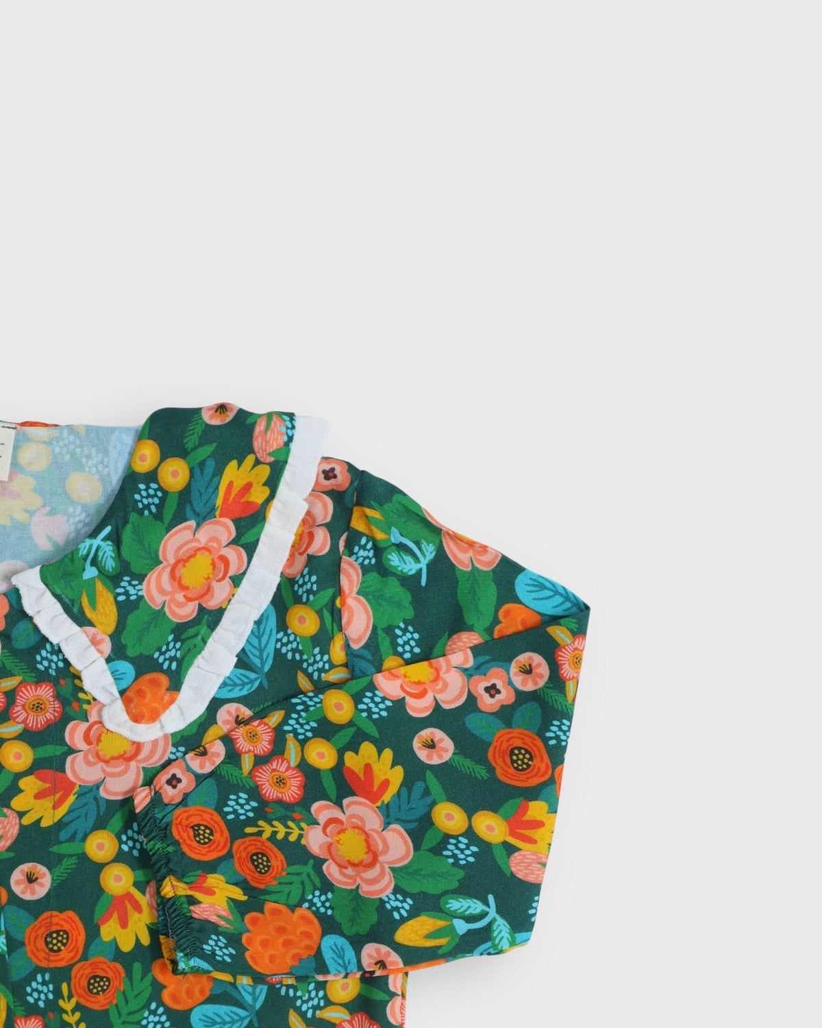 Genç Önden Düğmeli Kemerli Gömlek | 9–15 Yaş | RG Brand | RG3350 - YEŞİL