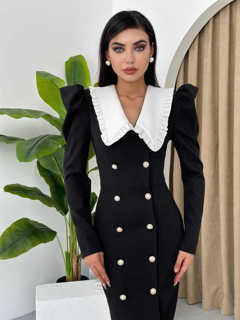 Rochie Palmas cu guler larg