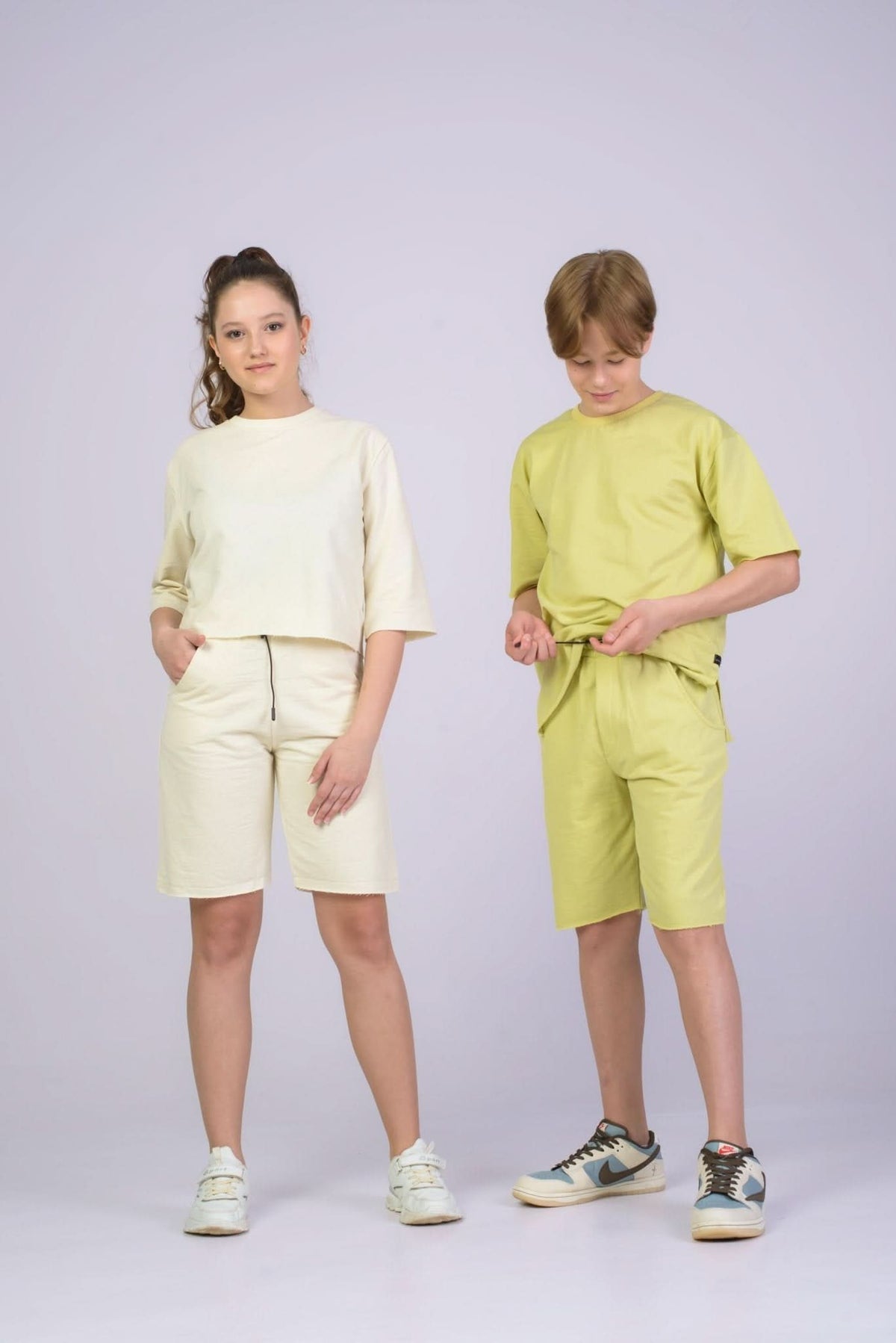Genç Kız Pamuklu Alt Ve Üst Takımı | RG Brand | 9–15 Yaş | RG3286 - EKRU