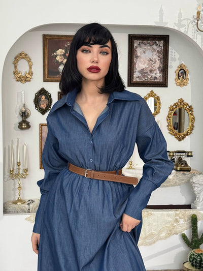 Peju Denim Elbise