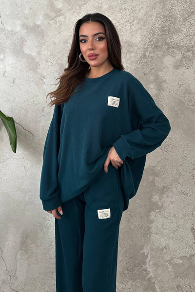 Petrol Salaş Sweat Ve Pantolon