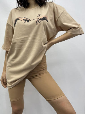 Kelebek T-Shirt - Bej