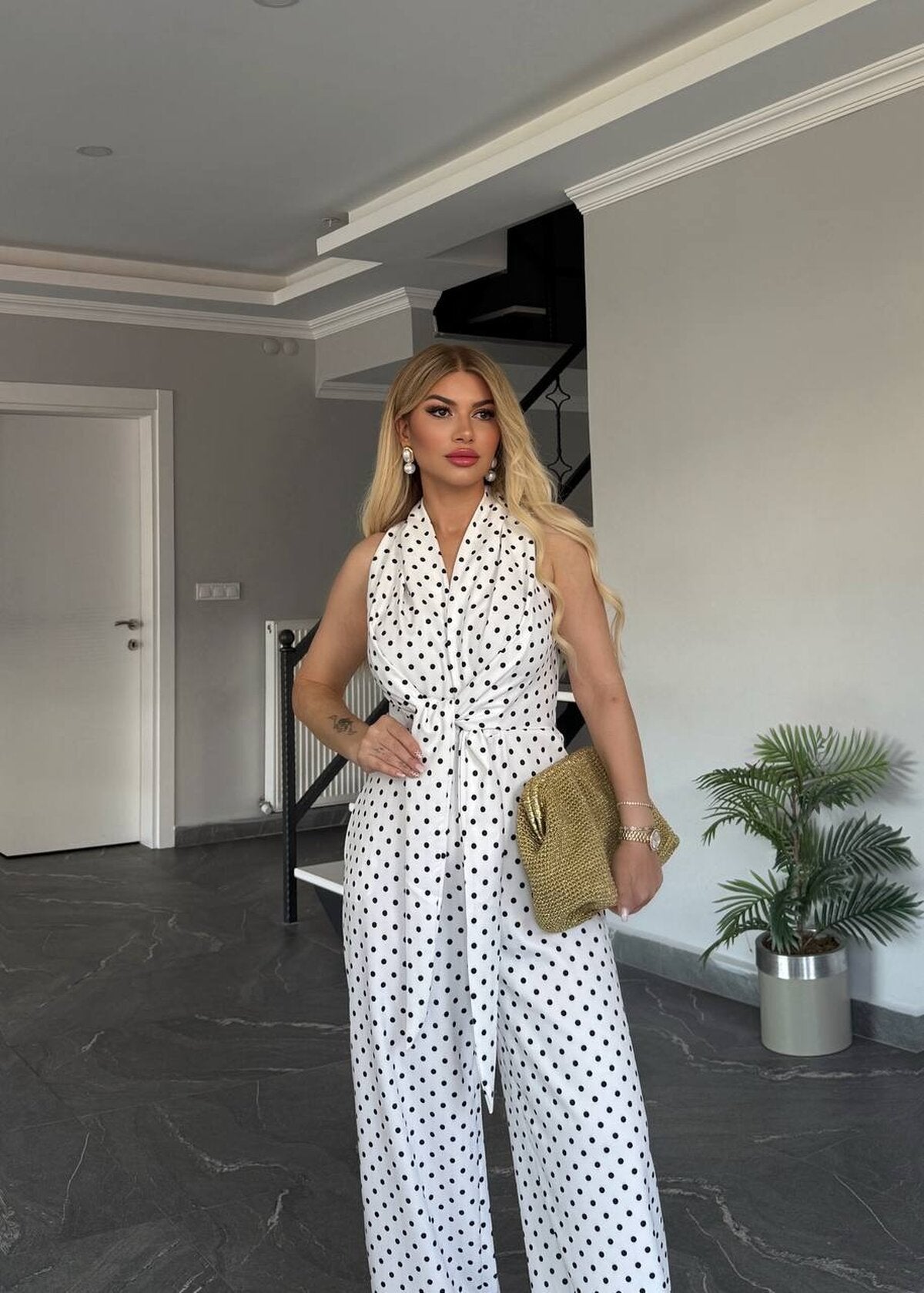 SALOPETĂ CU BULINE