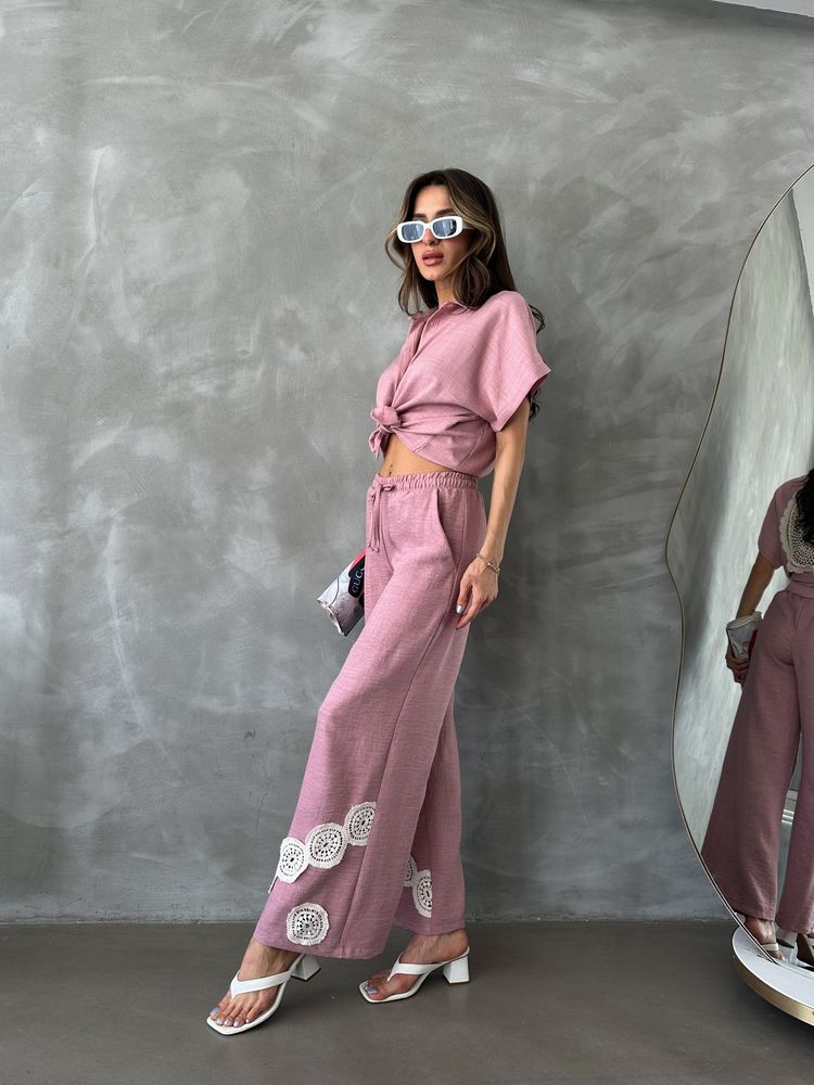Topshow Powder Lace-Up Wholesale Pants