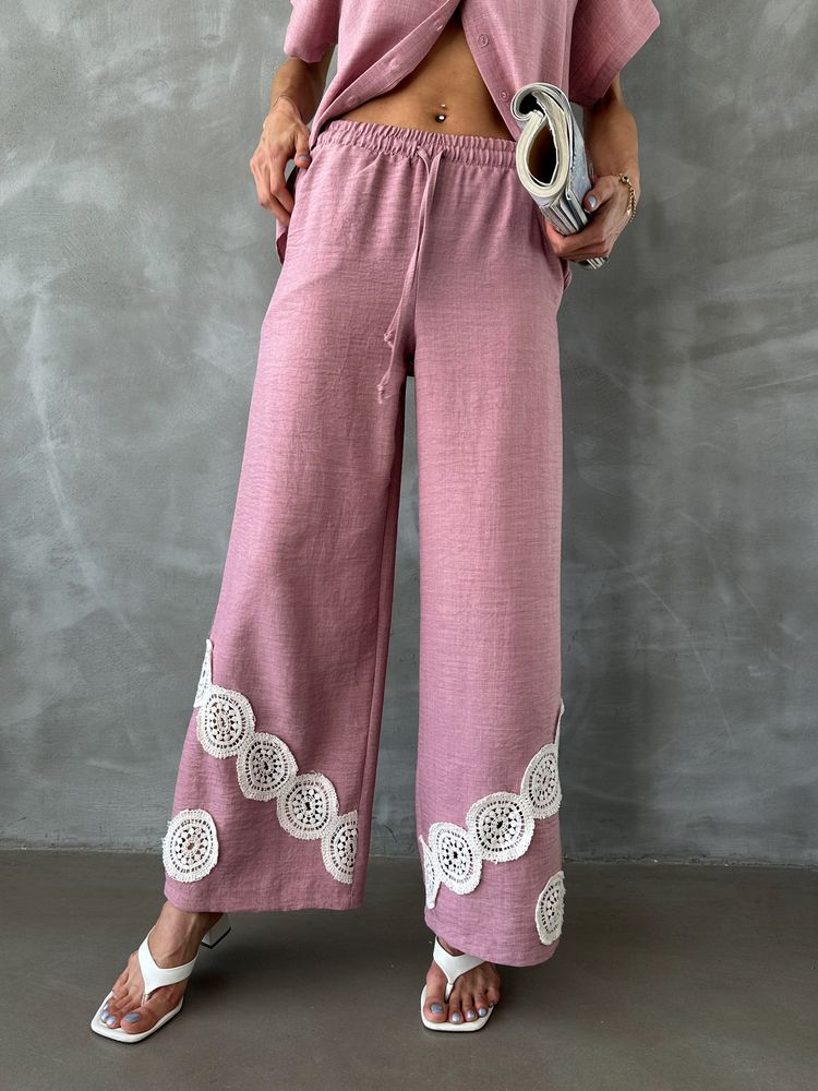 Topshow Powder Lace-Up Wholesale Pants