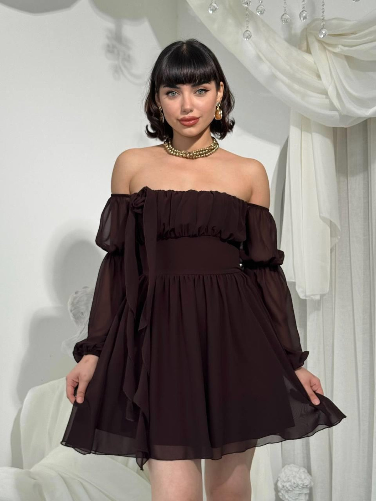 Rochie fără bretele Pure