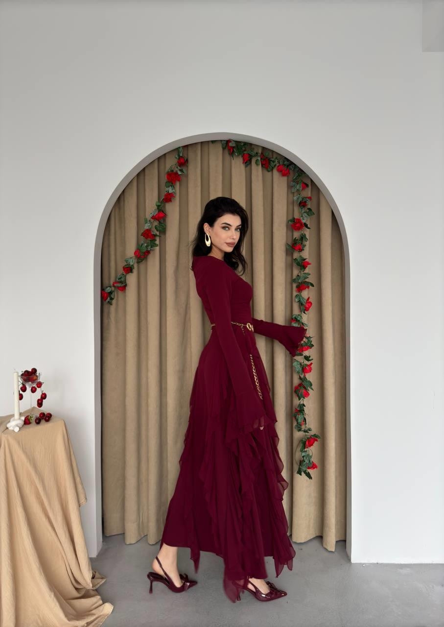 Rochie cu volane