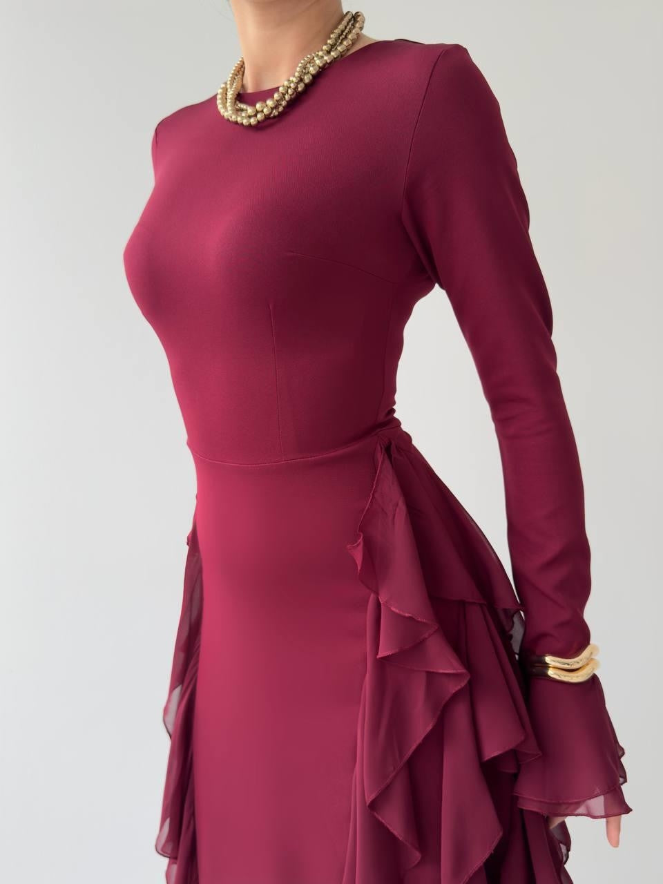 Rochie cu volane