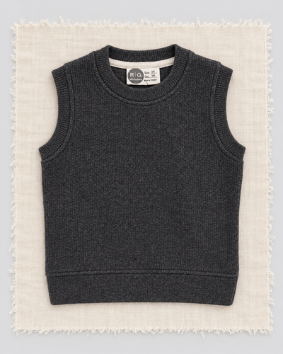Kids' Thessaloniki Sweater | Crew Neck | 3–9 Years | Girls & Boys | Khaki, Beige, Dark Gray | RG1773 - DARK GRAY