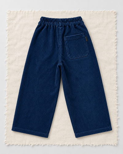 Çocuk Fitilli Kadife Pantolon | Geniş Paça | 3–9 Yaş | Lacivert, Siyah, Haki | RG1776 - HAKİ