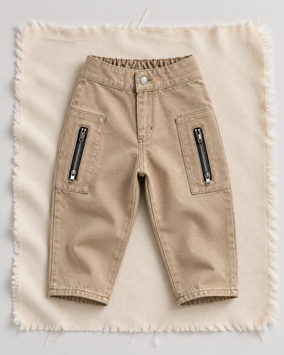 Çocuk Kargo Cepli Denim Pantolon 3–9 Yaş | RG Brand | RG1775 - MAVİ