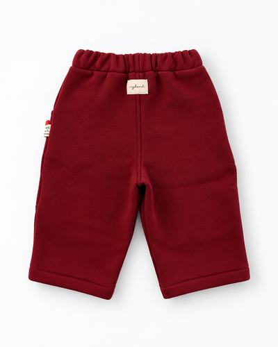 Bebek Bağcıklı Eşofman Pantolon | Cepli, Diz Dikişli | 6 Ay–4 Yaş | Siyah, Bordo | RG404 - SİYAH