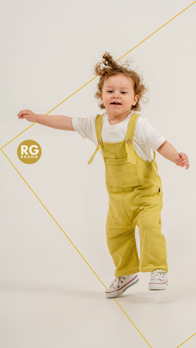 Bebek Pike Salopet | 6 Ay–4 Yaş | Pamuk Karışımlı | Zeytin Yeşili | RG Brand | RG384 - YEŞİL