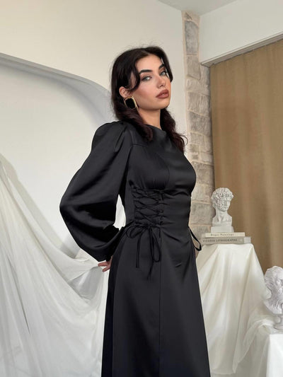 Rochie Rimini cu șireturi
