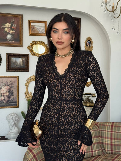 Rochie Ruyon cu detaliu de crăpături