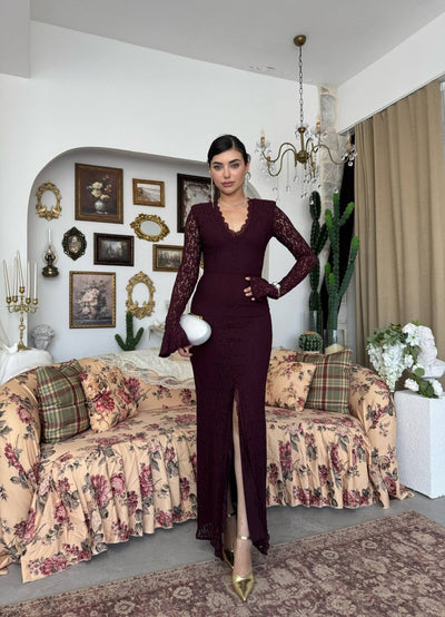 Rochie cu detaliu Crăpătură Viscoză
