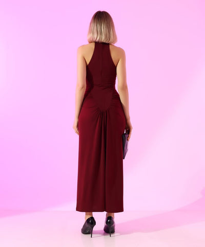 ROCHIE DETALIU BUTON LYCRA PLIN SANDY