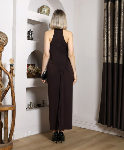 ROCHIE DETALIU BUTON LYCRA PLIN SANDY