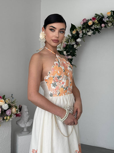 Rochie cu legătură la gât Sean