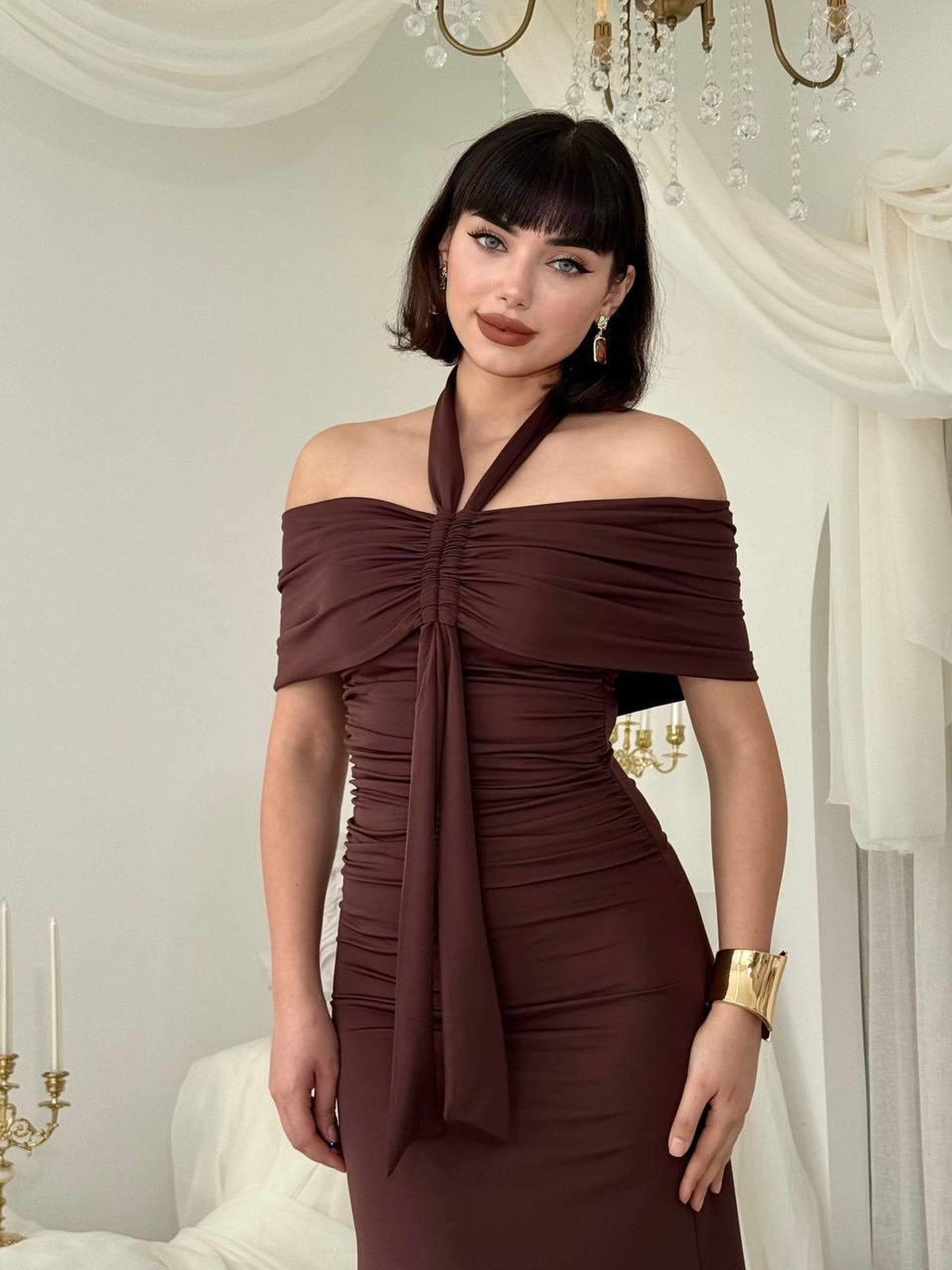 Rochie fără bretele Selen