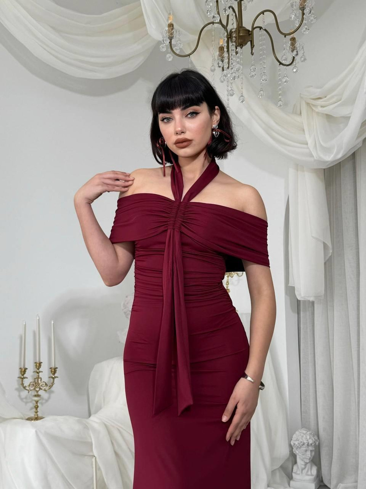 Rochie fără bretele Selen