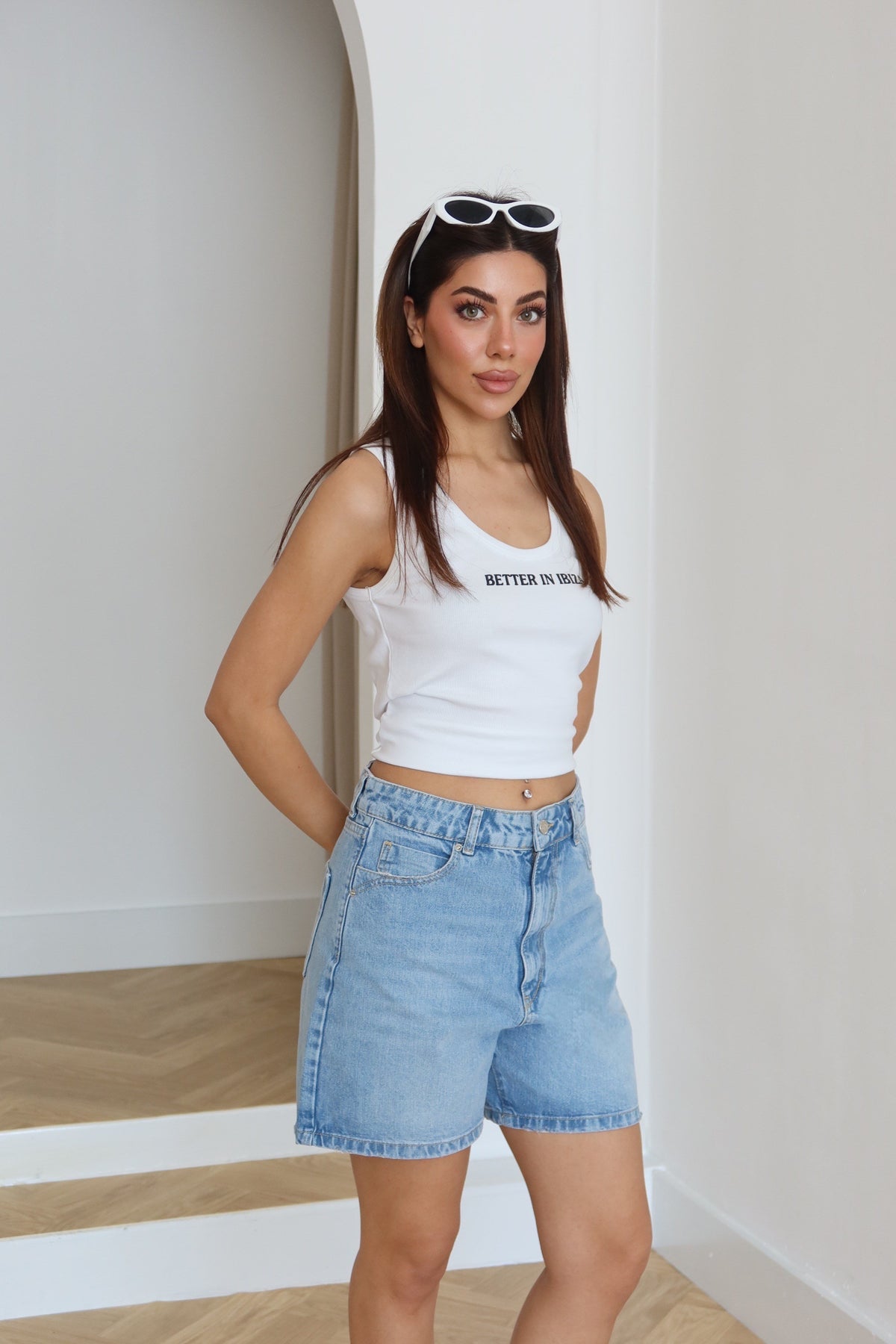 Kadın Light Blue  Denim Şort