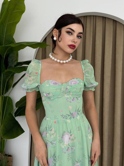 ROCHIE DIN ȘIFON CU IMPRIMEU DIGITAL