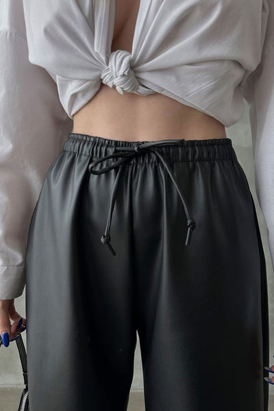 Leather Wholesale Pants - Black