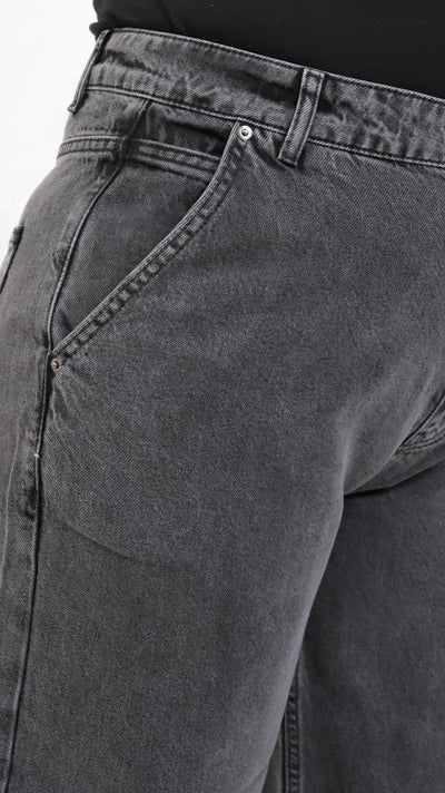 High-Waisted Plus Size Anthracite Jean Pants