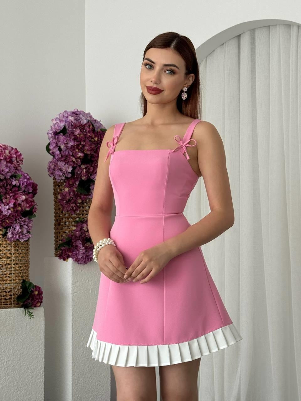 Rochie din Oțel cu Detaliu Fundă