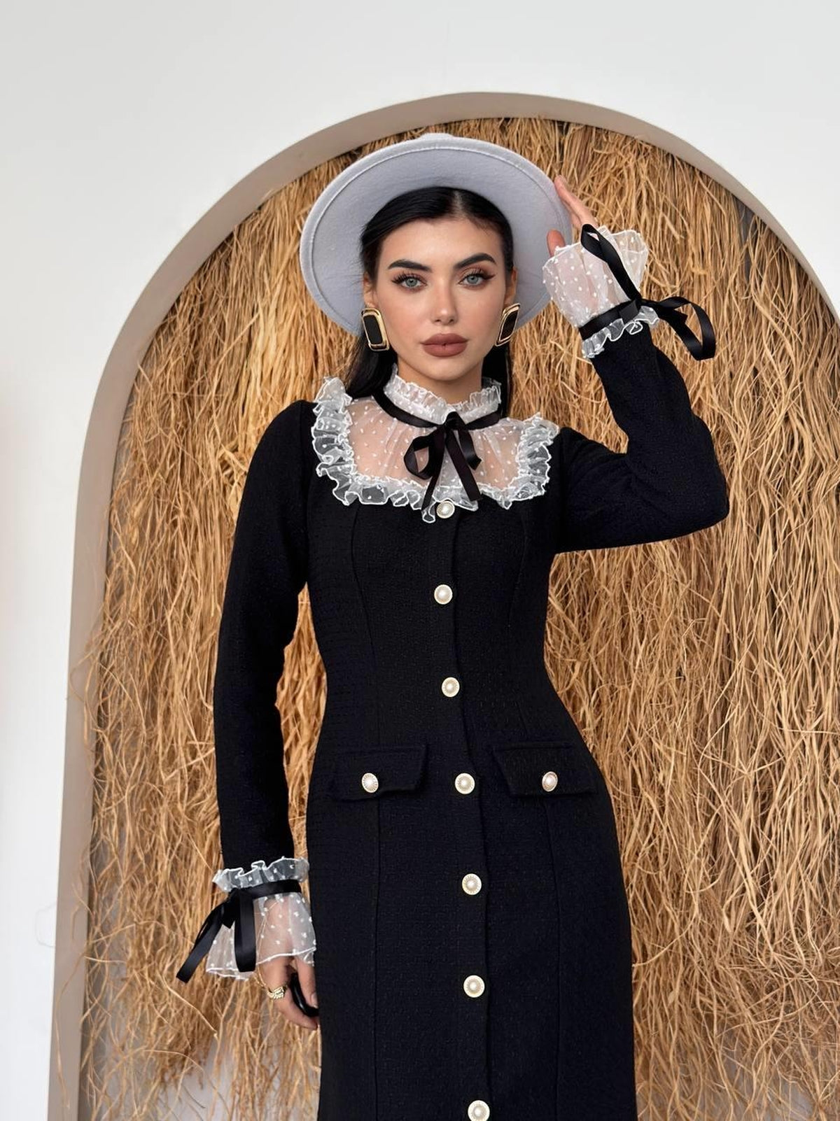 Rochie Stro cu detaliu din dantelă