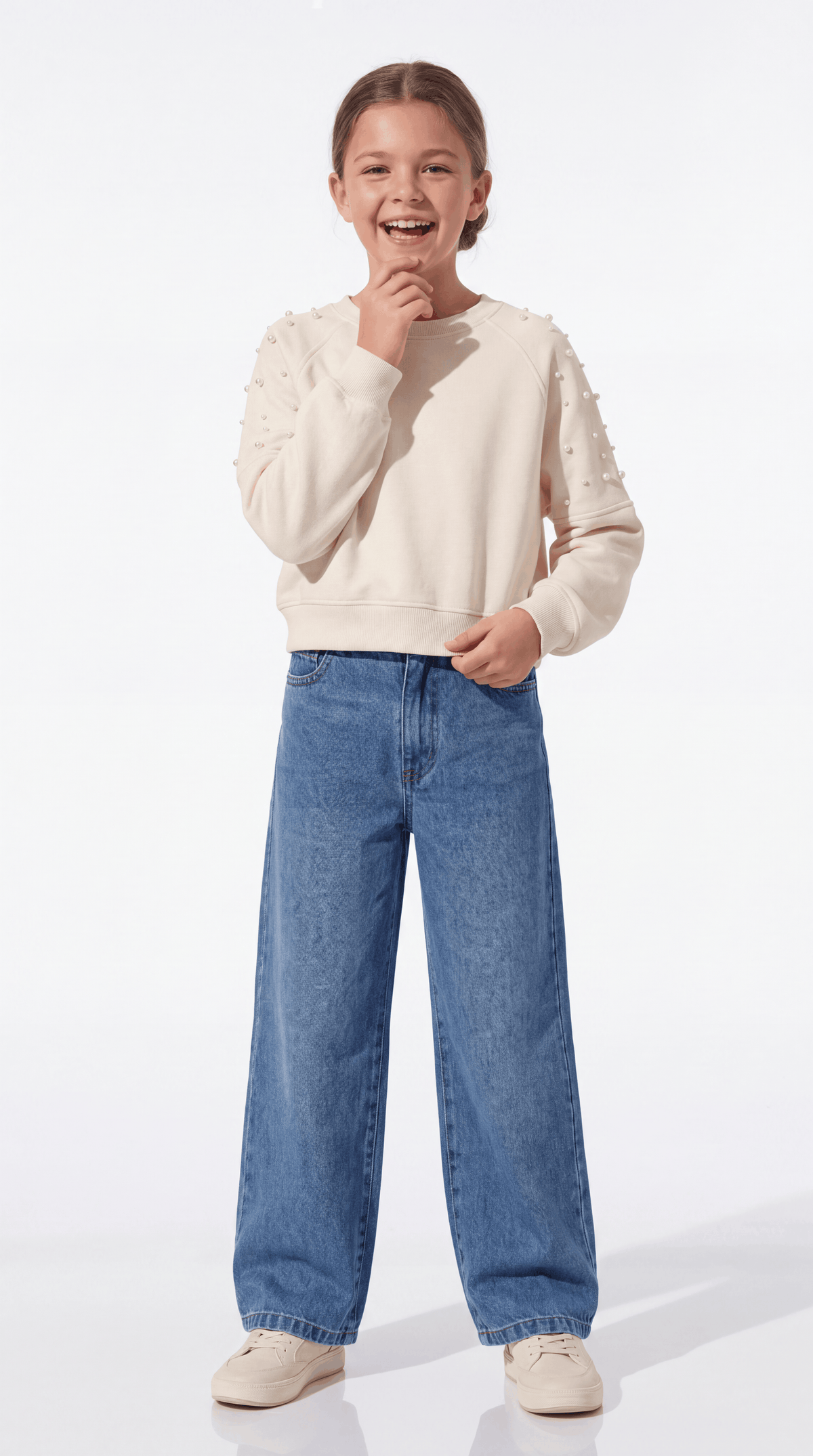 SWEAT  11-14 YAŞ DİYAGONEL LR-9086-1 - Pembe