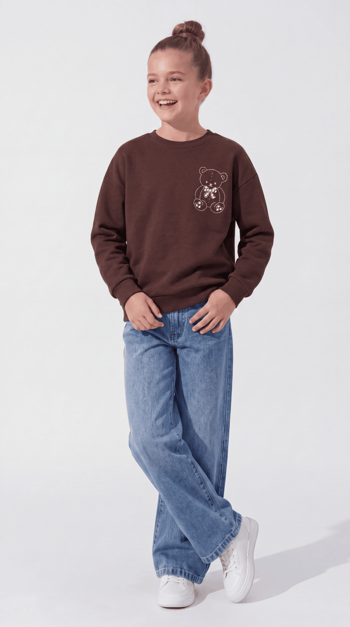 SWEAT 11-14 YAŞ ÜÇİP LR-9026-1 - Kırmızı