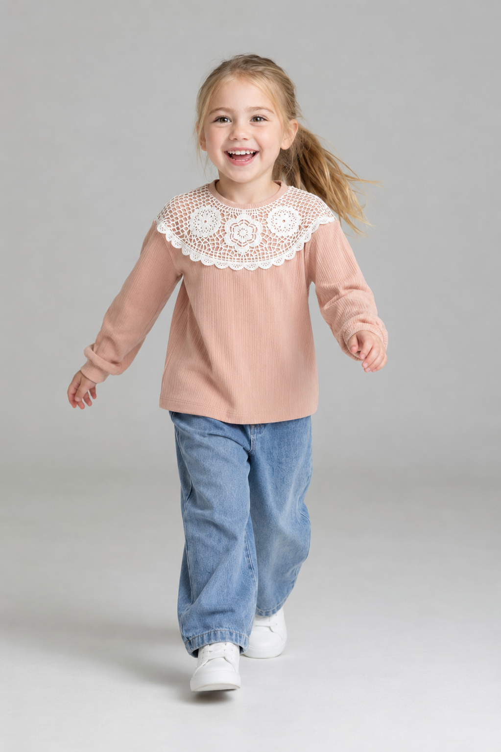 SWEATSHIRT 3-6 Ani Jacquard Tricot LR-01265 - Negru